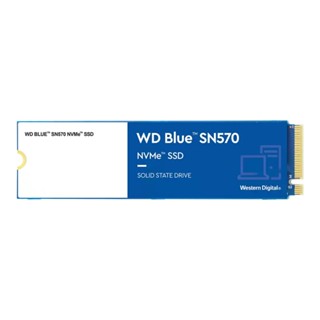 อุปกรณ์จัดเก็บข้อมูล # 1 TB SSD (เอสเอสดี) WD BLUE SN570 - PCIe 3/NVMe M.2 2280 (WDS100T3B0C)