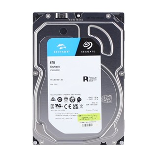 อุปกรณ์จัดเก็บข้อมูล {} 6 TB 3.5" HDD (ฮาร์ดดิสก์ 3.5") SEAGATE SKYHAWK - SATA3 (ST6000VX001)