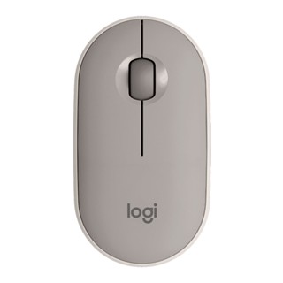 คีย์บอร์ด และเมาส์ [] WIRELESS MOUSE (เมาส์ไร้สาย) LOGITECH M350 PEBBLE WIRELESS MOUSE (SAND)
