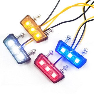 1Pcs Motorcycle License Plate light LED Rear Tail Light 12V Waterproof Motorcycle License Light Motorcycle Modified Acce