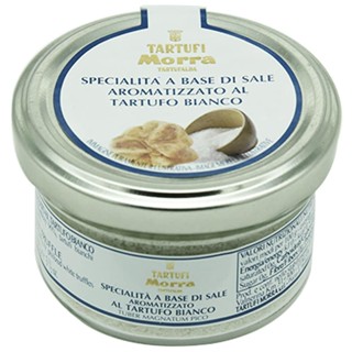 ทาร์ทูฟีโมราทาร์ทูฟอัลบาเกลือกลิ่นเห็ดขาว 100กรัม  /  Tartufi Morra Tartufalba Flavored Salt with Truffle 100g.