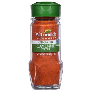 แม็คคอร์มิคออร์แกนิคพริกแดงบดละเอียด 42กรัม  /  Mccormick Organic Cayenne Red Pepper 42g.