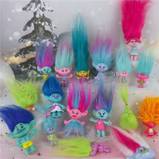 ♤Magic Trolls Elf Romance Troll Doll Doll McDonald s Hasbro Mobile Phone Shell DIY Accessories ของแท้