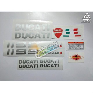 สติกเกอร์ ลายตัวอักษร DUCATI 1199 สําหรับติดตกแต่งหน้าต่างรถยนต์ รถจักรยานยนต์