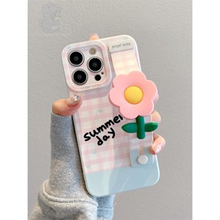 เคสโทรศัพท์มือถือ ลายตารางหมากรุก สามมิติ พร้อมสายคล้องมือ สําหรับ Apple iPhone 14 13 12 11 14 เมตร