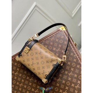 M46358 Louis Lv Side trunk PM handbag casual sling crossbody shoulder flap messenger