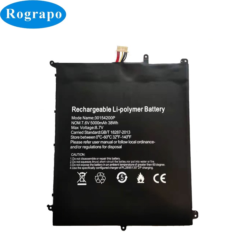 ใหม่7.6V 5000MAh โน้ตบุ๊คแล็ปท็อปแท็บเล็ตพีซีแบตเตอรี่สำหรับ BMAX S13A พร้อมปลั๊ก7สาย