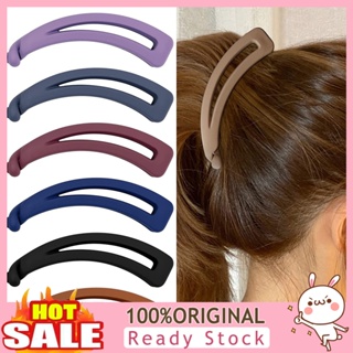 [B_398] Big Hairpin Fine Workmanship Compact Solid Color Banana Vertical Hair Barrette for Party