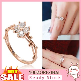 [B_398] Ring Rhinestone Inlaid Creative Exquisite Twining Band for Women