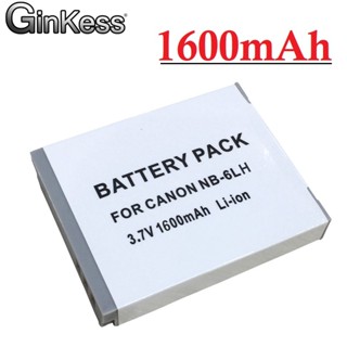 แบตเตอรี่กล้อง NB 6L NB6LH NB-6L สำหรับ Canon Power-Shot IXUS 310 SX240 SX275 SX510 SX500 HS 95 D10 D20 D30 1600MAh แบตเ