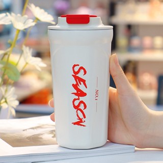 ลดแรง🔥 แก้วน้ำเก็บอุณหภูมิ SEASON ร้อน-เย็น ขนาด400ml/510ML BW1796-97