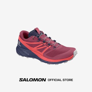 SALOMON SENSE RIDE 2 W SHOES สี MALAGA-DUBARRY-CROWN BLUE รองเท้าวิ่งเทรล