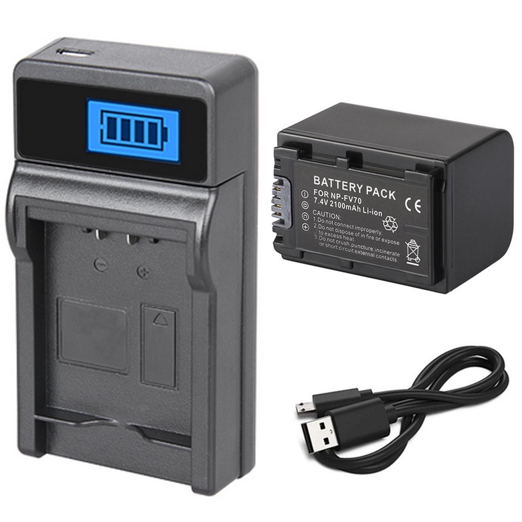 เครื่องชาร์จแบตเตอรี่สำหรับ Sony HXR-NX30, HXR-NX70, HXR-NX80, HXR-MC50, HXR-MC50U,,PXW-X70, PXW-Z90