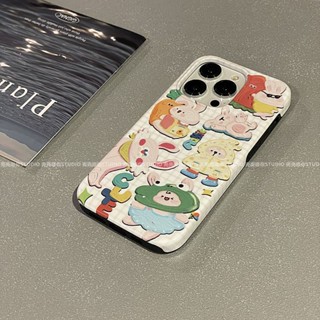 เคสโทรศัพท์มือถือ กันกระแทก ลายภาพวาดสีน้ํามัน รูปกระต่าย สําหรับ Apple Iphone 13 14Promax 11 12