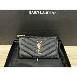 🔥💥👜 New YSL card holder  สีดำ หายากคร้า
มีช่องซิป ใส่เหรียญได้