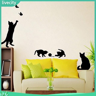 {livecity} สติ๊กเกอร์ติดฝาผนัง Wall Art ห้อง ตกแต่งบ้าน แบบลอกได้