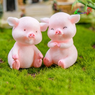 【AG】Desktop Resin Pig Model Figurine Sculpture DIY Craft Car Home Decor