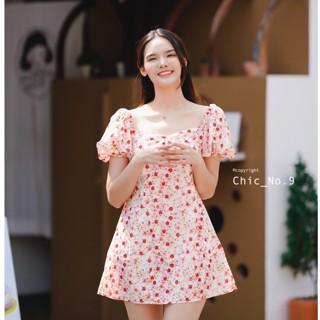Chic No.9 : ชุดเดรส Dress - Sweet Candy Pink👋ปัดซ้ายที่รูปเพื่อดูขนาดสินค้า