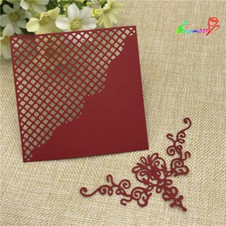 【AG】Flower Grid Frame Cutting Die Scrapbook Emboss Mold Paper DIY Stencil Decor