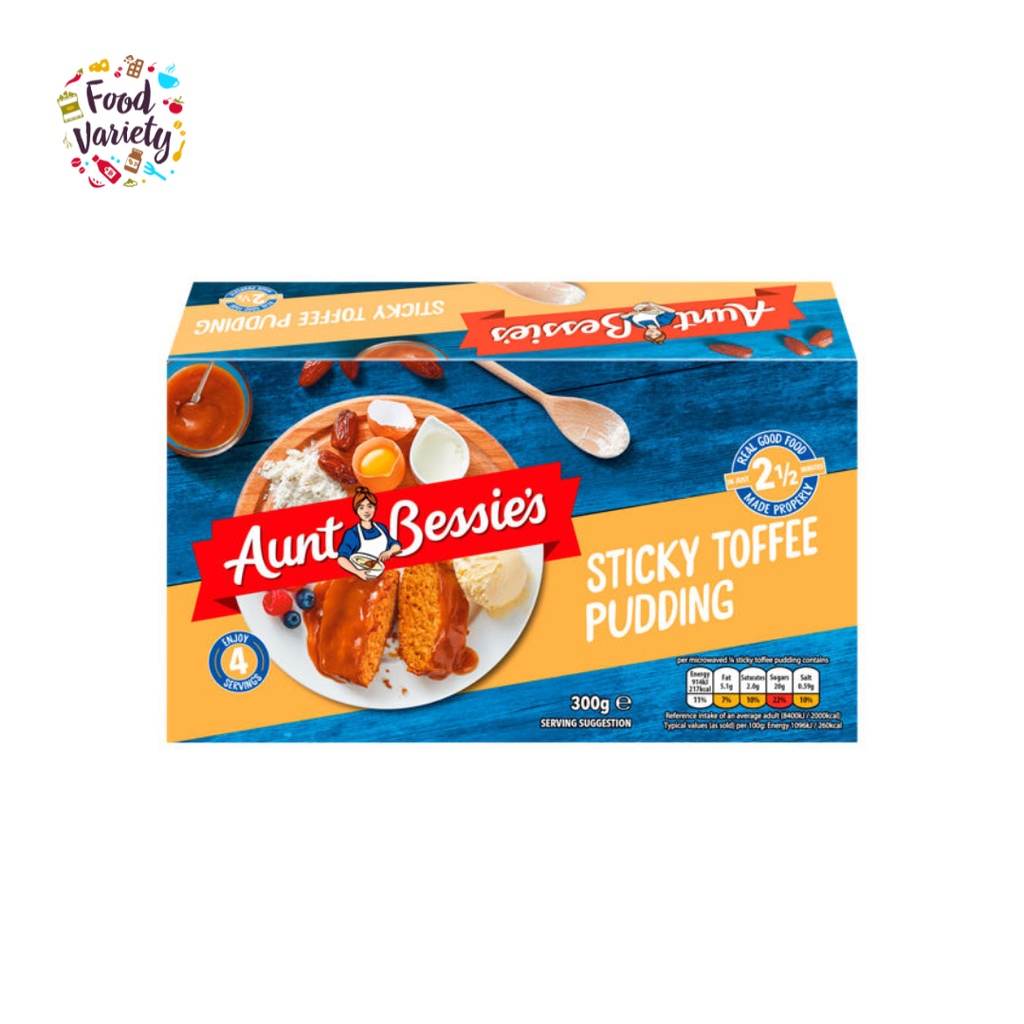 [Best Before 30-Sep-2026]Aunt Bessies Sticky Toffee Pudding 300g