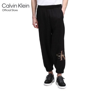 CALVIN KLEIN กางเกงขายาวผู้ชาย ทรง Regular  รุ่น J322750 BEH - สีดำ