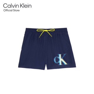 CALVIN KLEIN กางเกงว่ายน้ำผู้ชาย รุ่น KM00800 DCA - สีฟ้า