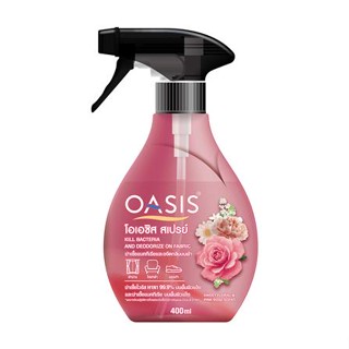 สเปรย์ขจัดกลิ่นเหม็นอับบนผ้า OASIS 400 มล. SWEET FLORAL &amp; PINK ROSE