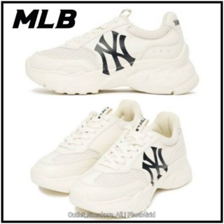 รองเท้า MLB Bigball Chunky Mesh NY Cream Women [ ของแท้💯 พร้อมส่ง ]