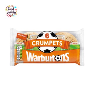 Warburtons Crumpets 6 Pcs 390g วอร์เบอร์ตันส์ ครัมเป็ต 6 ชิ้น 390 กรัม