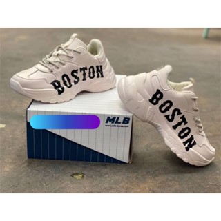 รองเท้าMLB BOSTON รองเท้าNY พื้นสูง6CM  🌟รุ่นฮิต