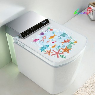 【AG】3D Cute Fish Wall Art Sticker Bathroom Toilet Lid Decal Home Office Decor