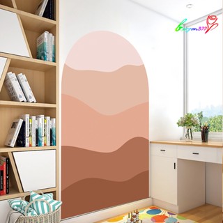 【AG】Wall Decal Boho Style Gradient Color Block Arch Removable DIY PVC Home Indoor Paper Sticker Household