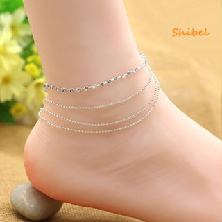 HOT_ สตรีชั้น Rhinestone ลูกปัด Sandal Beach สร้อยข้อเท้าข้อเท้าโซ่เท้า