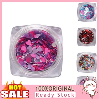 [B_398] Fashion Shiny Glitter Love Heart Sequins Nail Decoration Manicure DIY Tool