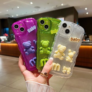 เคสโทรศัพท์มือถือ กันกระแทก ลายการ์ตูนหมีน่ารัก สําหรับ oppo reno 2F reno 8Z 5G reno 7Z 5G reno 6Z reno 5 reno 6 reno 8 reno 7pro 8pro 5pro