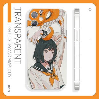 Japanese anime octopus girl mobile phone case is suitable for iPhone 14 Huawei nova9iQOOneo6 millet 8vivo