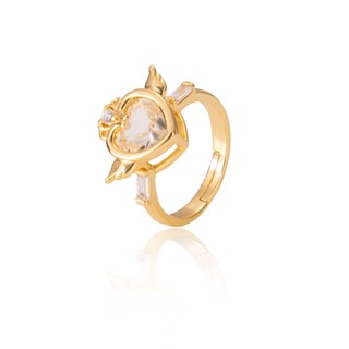 jewelry แหวนทอง 18K ของผู้หญิงแฟชั่นคู่รักแหวน 253r