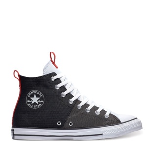 Converse รองเท้าผ้าใบ Sneakers คอนเวิร์ส CTAS SPLIT UPPER CANVAS & RIPSTOP HI BLACK/GREY Unisex สีดำ - 172810CS2BKGY