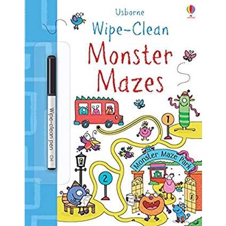 NEW! หนังสืออังกฤษ Wipe-Clean Monster Mazes (Wipe-clean) [Paperback]