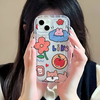 เคสโทรศัพท์มือถือ แบบนิ่ม ลายดอกไม้ และหัวใจ สําหรับ iphone 14promax 11 13 12 7Plus 6 6s XR X XS Max