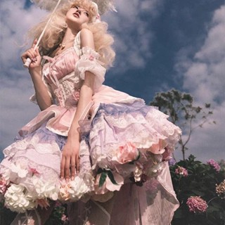 ▩[Spot] Half Sugar Cat Pill Original [Memoirs of Roses] ชุด Lolita Spice Girl แบบใหม่ในฤดูร้อน