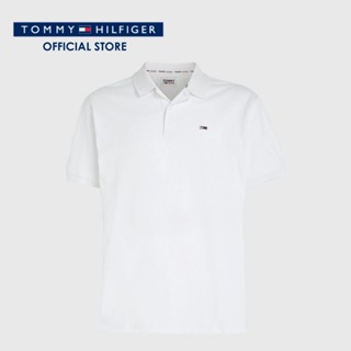 Tommy Hilfiger เสื้อโปโลผู้ชาย รุ่น DM0DM16223 YBR - สีขาว