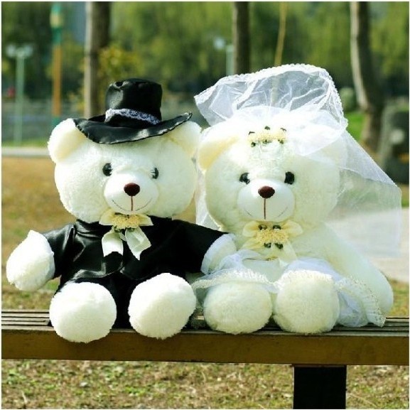 ตุ๊กตาหมีเท็ดดี้ ขนาด 30 ซม. เหมาะกับของขวัญแต่งงาน สําหรับเจ้าสาว จํานวน 2 ชิ้น ต่อคู่ & ของขวัญคริสต์มาส สําหรับเจ้าบ่าว ผู้หญิง