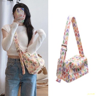 🔥Hot sale👍Rainbow Heart Square Bag กระเป๋าสะพายไหล่พิมพ์ลายสีสันสดใส Casual Diagonal Bag