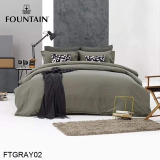 Fountain ผ้านวม (ไม่รวมผ้าปูที่นอน) สีเทา GRAY FTGRAY02 #ฟาวเท่น ผ้าห่ม