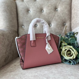 🥳กระเป๋าสะพายสีสวย มาใหม่ มีสายยาว ถอดได้ 
💜NEW MK MICHAEL KORS  Avril Small Logo Top-Zip Satchel