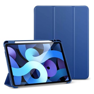 เคสซิลิโคน แบบบาง พร้อมช่องใส่ดินสอ สําหรับ iPad Pro 11 Pro 12.9 Air 5 Air 4 Mini 6