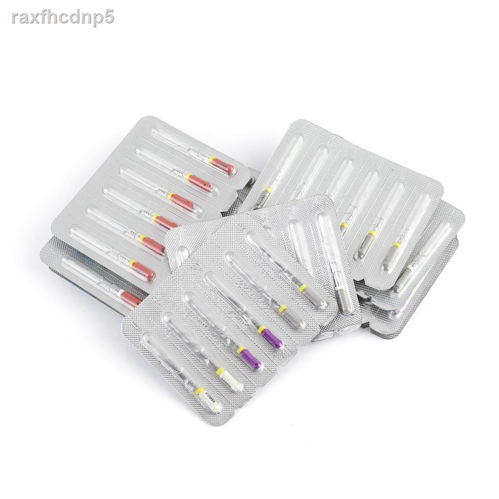 Dental C+ Files 25mm Stainless Steel Endo Files Endodontics Root Canal File For Calcification 6 Pcs/