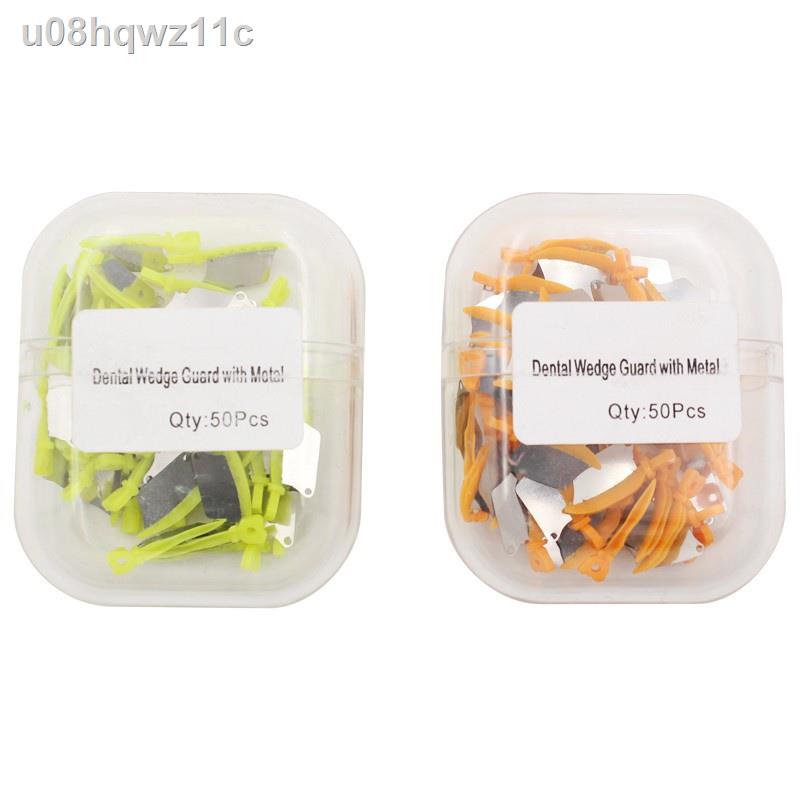 50Pcs/box Wedge Prime Plastic Wedge For Dental Stainless Steel Matrixs