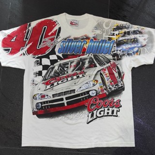 เสื้อยืด NASCAR วินเทจ OVP Coors Light no40 ปี 2002 น่าสะสม สภาพดีๆหายาก